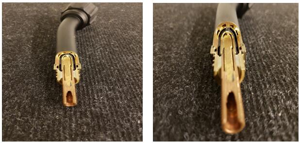 德國DINSE推拉絲焊槍槍頭切面